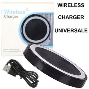 TRAVEL CASA WIRELESS 5W COMPATIBILE CON TUTTI I DISPOSITIVI DOTATI DI TECNOLOGIA QI NERO E BIANCO CONFEZIONATO IN BLISTER