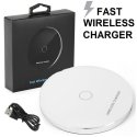 TRAVEL CASA WIRELESS 10W FAST CHARGER CERTIFICATO QI PER TUTTI I DISPOSITIVI DOTATI DI TECNOLOGIA QI COLORE BIANCO BLISTER