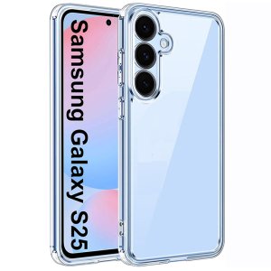 CUSTODIA per SAMSUNG GALAXY S25 (SM-S931) IN GEL TPU SILICONE 1,8mm TRASPARENTE