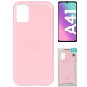 CUSTODIA per SAMSUNG GALAXY A41 (SM-A415) - IN TPU SILICONE COLORE ROSA LUCIDO CON GLITTER ALTA QUALITA' MERCURY BLISTER