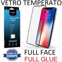 PELLICOLA per APPLE IPHONE X, XS, 11 PRO (5.8") - VETRO TEMPERATO FULL FACE 9H 0,33mm - FULL GLUE CORNICE NERA MYSCREEN