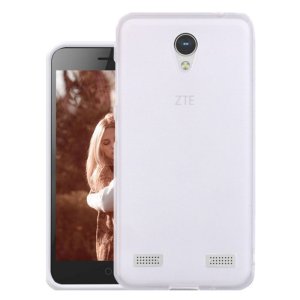 CUSTODIA per ZTE BLADE A520 IN GEL TPU SILICONE COLORE BIANCO TRASPARENTE