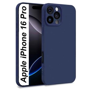 CUSTODIA per APPLE IPHONE 16 PRO (6.3") IN GEL TPU SILICONE SLIM COLORE BLU SATINATO