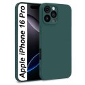 CUSTODIA per APPLE IPHONE 16 PRO (6.3") IN GEL TPU SILICONE SLIM COLORE VERDE SATINATO