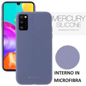 CUSTODIA per SAMSUNG GALAXY A41 (SM-A415) - IN SILICONE CON INTERNO IN MICROFIBRA COLORE LAVANDA ALTA QUALITA' MERCURY