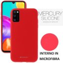 CUSTODIA per SAMSUNG GALAXY A41 (SM-A415) - IN SILICONE CON INTERNO IN MICROFIBRA COLORE ROSSO ALTA QUALITA' MERCURY