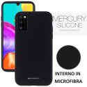 CUSTODIA per SAMSUNG GALAXY A41 (SM-A415) - IN SILICONE CON INTERNO IN MICROFIBRA COLORE NERO ALTA QUALITA' MERCURY