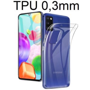 CUSTODIA per SAMSUNG GALAXY A41 (SM-A415) IN GEL TPU SILICONE ULTRA SLIM 0,3mm TRASPARENTE