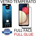 PELLICOLA per SAMSUNG GALAXY A02s (A025F), M02s - VETRO TEMPERATO FULL FACE 9H - FULL GLUE CORNICE NERA MYSCREEN DIAMOND LITE