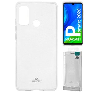 CUSTODIA per HUAWEI P SMART 2020 IN GEL TPU SILICONE TRASPARENTE ALTA QUALITA' MERCURY BLISTER