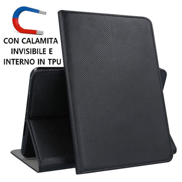 CUSTODIA per APPLE IPAD AIR 2019 (10.5") - FLIP ORIZZONTALE CON CHIUSURA MAGNETICA INVISIBILE E INTERNO IN TPU COLORE NERO