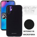 CUSTODIA per HUAWEI P30 PRO, P30 PRO NEW EDITION - IN SILICONE CON INTERNO IN MICROFIBRA NERO ALTA QUALITA' MERCURY