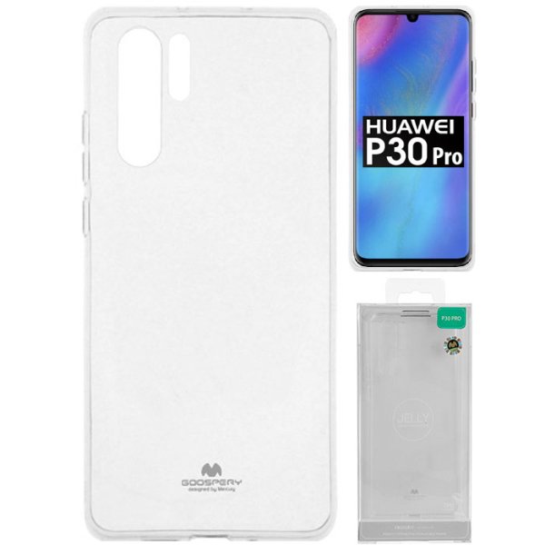 CUSTODIA per HUAWEI P30 PRO, P30 PRO NEW EDITION - PRO IN GEL TPU SILICONE TRASPARENTE ALTA QUALITA' MERCURY BLISTER