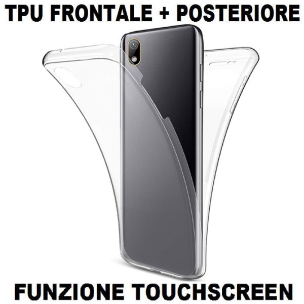 CUSTODIA per HUAWEI Y5 2019, HONOR 8S IN GEL TPU SILICONE FRONTALE + POSTERIORE ULTRA SLIM 0,3mm TRASPARENTE