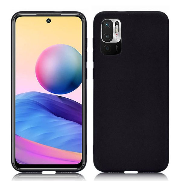 CUSTODIA per XIAOMI REDMI NOTE 10 5G, POCO M3 PRO 5G IN GEL TPU SILICONE SLIM NERO SATINATO - ATTENZIONE..