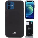 CUSTODIA per APPLE IPHONE 12 MINI (5.4") IN GEL TPU SILICONE COLORE NERO LUCIDO CON GLITTER ALTA QUALITA' MERCURY