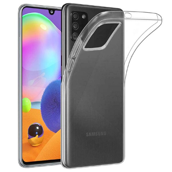 CUSTODIA per SAMSUNG GALAXY A31 (SM-A315) IN GEL TPU SILICONE TRASPARENTE