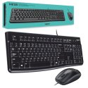 KIT TASTIERA + MOUSE USB 2.0 CON RISOLUZIONE 1000DPI E FUNZIONE PLUG AND PLAY MK120 COLORE NERO 920-002543 LOGITECH BLISTER