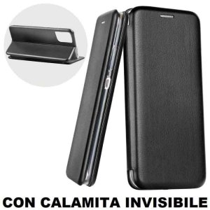 CUSTODIA per SAMSUNG GALAXY S21 ULTRA 5G (SM-G998B) - FLIP ORIZZONTALE SIMILPELLE CON CHIUSURA MAGNETICA E INTERNO IN TPU NERO