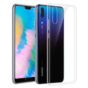 CUSTODIA per HUAWEI P30 LITE, P30 LITE NEW EDITION, NOVA 4e - IN GEL TPU SILICONE TRASPARENTE