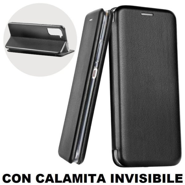 CUSTODIA per SAMSUNG GALAXY S21 PLUS 5G (SM-G996B) - FLIP ORIZZONTALE SIMILPELLE CON CHIUSURA MAGNETICA E INTERNO IN TPU NERO