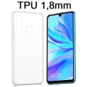 CUSTODIA per HUAWEI P30 LITE, P30 LITE NEW EDITION, NOVA 4e - IN GEL TPU SILICONE 1,8mm TRASPARENTE