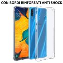 CUSTODIA per SAMSUNG GALAXY A40 (SM-A405) IN GEL TPU SILICONE TRASPARENTE SLIM 0,5mm CON BORDI RINFORZATI ANTI SHOCK