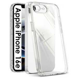 CUSTODIA per APPLE IPHONE 16e (6.1") IN GEL TPU SILICONE 1,8mm TRASPARENTE