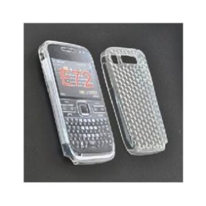 CUSTODIA GEL TPU SILICONE SEMI-RIGIDA per NOKIA E72 COLORE BIANCO