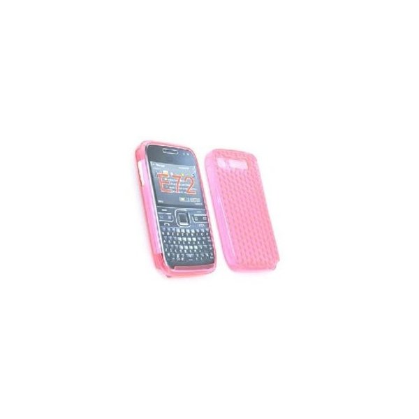 CUSTODIA GEL TPU SILICONE SEMI-RIGIDA per NOKIA E72 COLORE ROSA