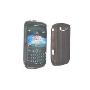 CUSTODIA GEL TPU SILICONE SEMI-RIGIDA per BLACKBERRY 8900 CURVE COLORE NERO