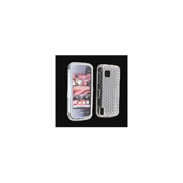 CUSTODIA GEL TPU SILICONE SEMI-RIGIDA per NOKIA 5230, 5233, 5228, 5230 Nuron COLORE BIANCO