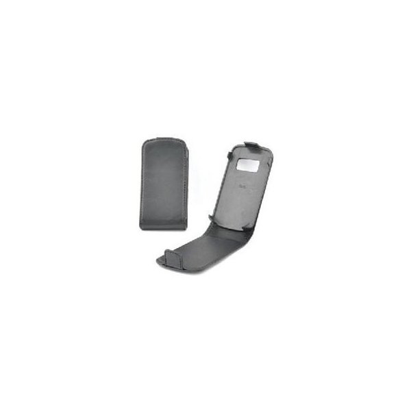 CUSTODIA VERTICALE FLIP PELLE NOKIA C6 COLORE NERO