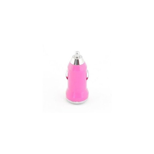 CARICATORE AUTO MINI 1000mAh CON 1 PORTA USB COLORE ROSA (CAUSB.MINI.ROSA)