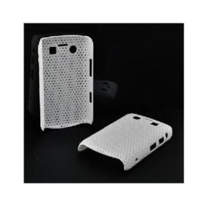 CUSTODIA CRISS CROSS RIGIDA per BLACKBERRY Curve 8900 COLORE BIANCO