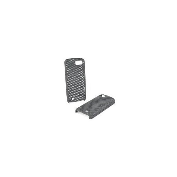 CUSTODIA CRISS CROSS RIGIDA per NOKIA C3-01 Touch and Type COLORE NERO