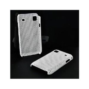 CUSTODIA CRISS CROSS RIGIDA per SAMSUNG I9000 Galaxy S, I9008 Galaxy S COLORE BIANCO