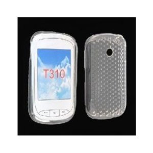 CUSTODIA GEL TPU SILICONE SEMI-RIGIDA per LG Bubble T310, GT310 Bubble COLORE BIANCO