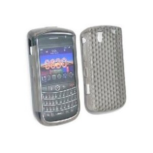 CUSTODIA GEL TPU SILICONE SEMI-RIGIDA per BLACKBERRY Tour 9630 COLORE NERO