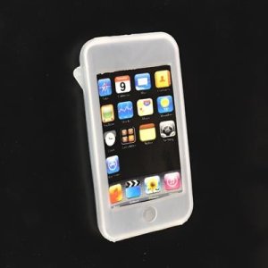 CUSTODIA IN SILICONE per APPLE IPOD TOUCH 1ª GENERAZIONE COLORE BIANCO