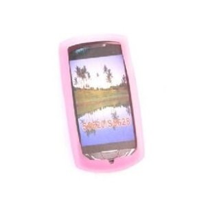 CUSTODIA SILICONE per SAMSUNG S5620 HALLEY EVO COLORE ROSA