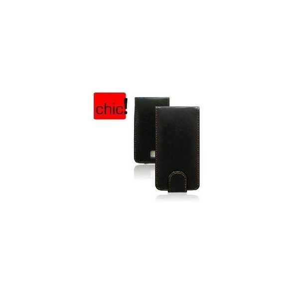 CUSTODIA VERTICALE FLIP PELLE SONY-ERICSSON VIVAZ PRO U8 COLORE NERO