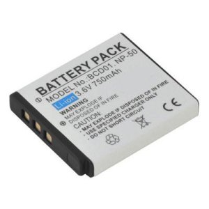 BATTERIA per FUJIFILM FinePix F75EXR, KODAK Zi8, PENTAX Optio A40, Optio S10 - 750mAh Li-ion - SEGUE COMPATIBILITA'..