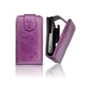 CUSTODIA VERTICALE FLIP PELLE per SAMSUNG I9100 GALAXY S II,  I9105 GALAXY S II PLUS COLORE VIOLA