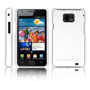 CUSTODIA BACK RIGIDA per SAMSUNG I9100 GALAXY S2, I9105 GALAXY S2 PLUS COLORE BIANCO