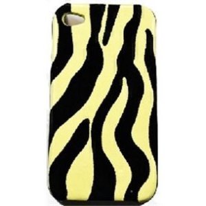 CUSTODIA per APPLE IPHONE 4, IPHONE 4S - BACK RIGIDA FANTASIA MOMBASA COLORE NERO-ORO