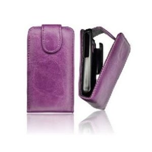 CUSTODIA VERTICALE FLIP PELLE LG P920 Optimus 3D COLORE VIOLA