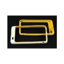 CUSTODIA GEL TPU SILICONE BUMPER per SAMSUNG I9100 Galaxy S2, I9105 Galaxy S2 Plus COLORE GIALLO-BIANCO