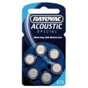 BATTERIA ACUSTICA RAYOVAC 675 - BLISTER 6 pz.