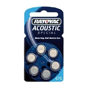 BATTERIA ACUSTICA RAYOVAC 675 - BLISTER 6 pz.